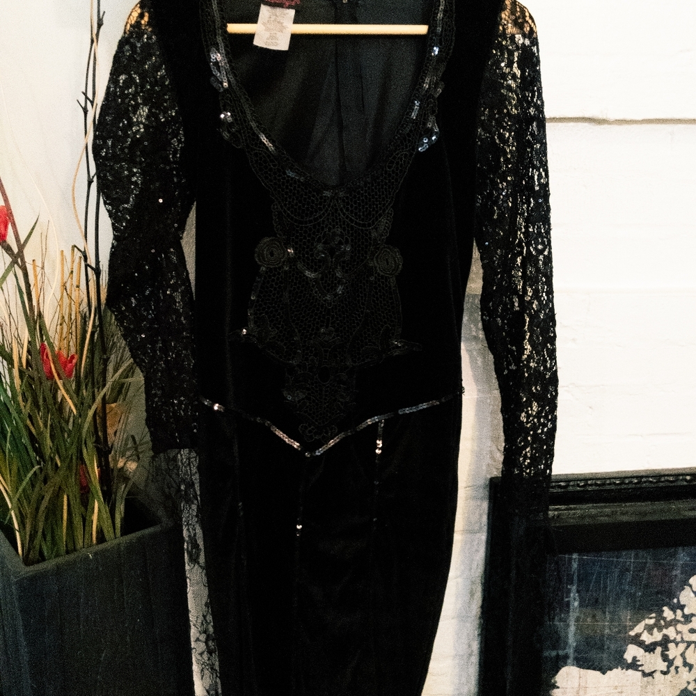 Dreamgirl Morticia Adams Dress in Medium